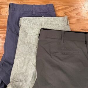 J. Crew 3 pairs of men’s size 38 shorts, 9” inseam